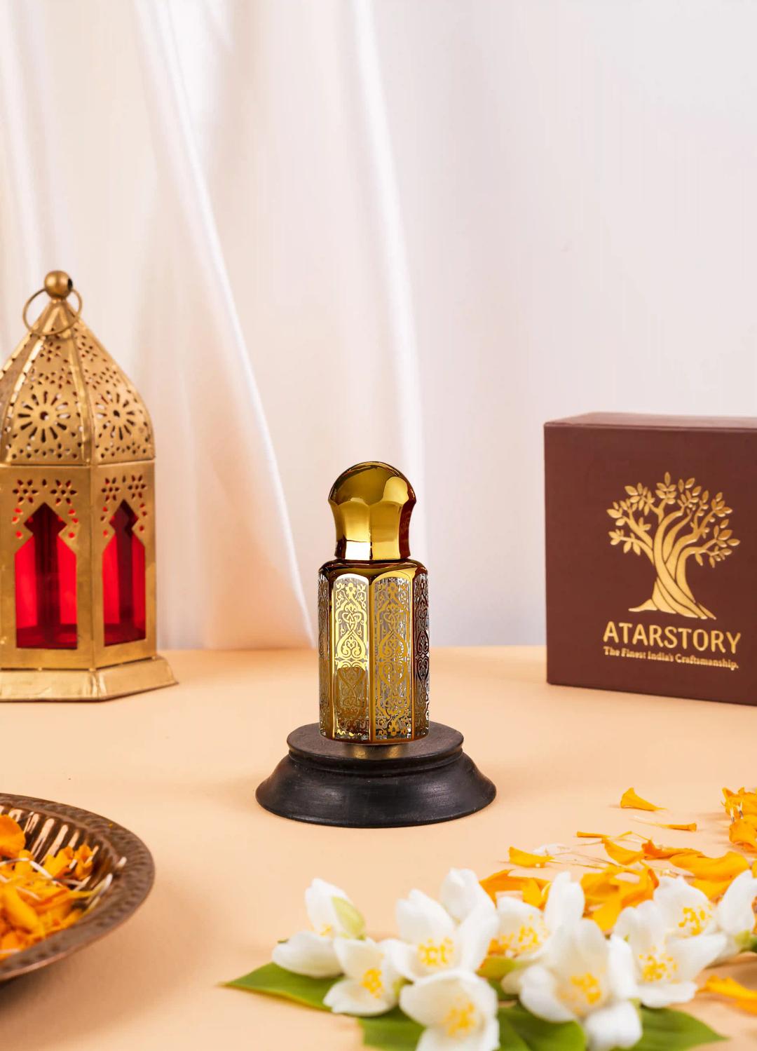 ATARSTORY Best Attar Alcohol Free Roll On For Daily Use | Long Lasting Fragrance | Attar For Men And Women - 12Ml (Arabic Jasmine)