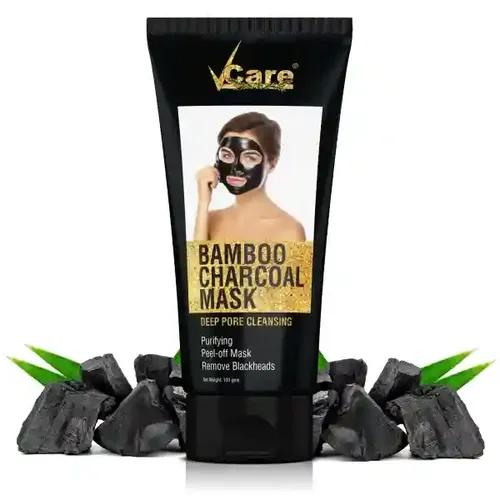 VCare Activated Charcoal Peel Off Mask for Women and Men Deep Pore Cleansing Skincare Kit | Removes Blackheads, Whiteheads and Deep Skin Purifying Face Mask -100g