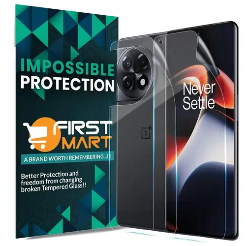 FIRST MART Screen Protector for Oneplus 11R 5G - Edge to Edge Front and Back 4 Layer Ultra Thin Unbreakable Membrane - Case Friendly Screen Coverage & Installation Kit (Crystal Clear)