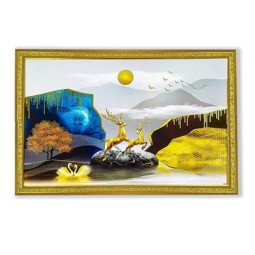 Framed Wall Painting For Home Decoration Pack of 1 (50 x 35 Cm)- Pattern 145