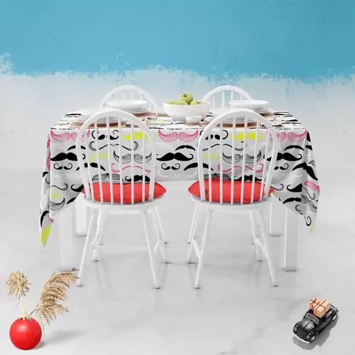 ArtzFolio Retro Style D1 | Table Cloth Cover for Dining & Center Table | Washable Waterproof Polyester Fabric | 4-Seater Table; 42 x 63 inch (107 x 160 cms)