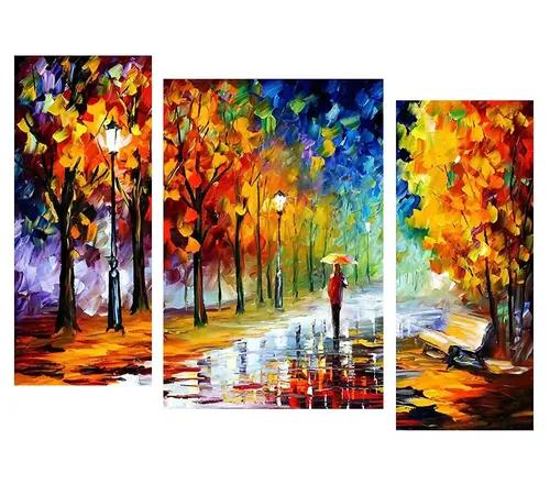 Framed Wall Painting For Home Decoration Pack of 3- Pattern 165