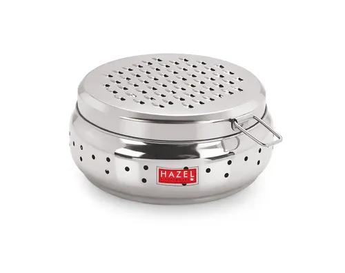 Hazel Stainless Steel Cheese Grater with Storage Container, Small