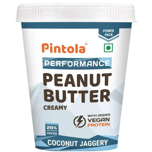 Pintola Coconut Jaggery Performance Series Peanut Butter (Creamy) - 510g