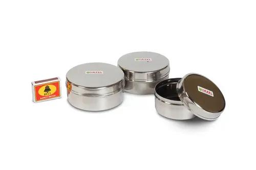 HAZEL Mini Stainless Steel Spice Containers 3 PC Set