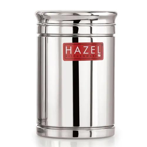 HAZEL Stainless Steel Airtight Container | 1800 ml Steel Storage Box For Kitchen | Steel Container Jar For Kitchen Storage | Ideal For Storing Rice, Cereal, Pulse, Snacks