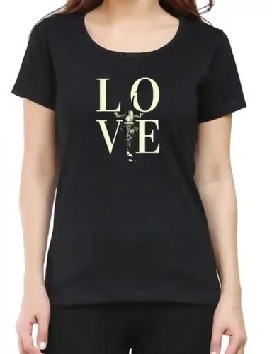 Love bike riding - Women's regular fit t-shirt - Black - XS