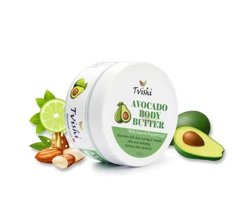 Tvishi Handmade Avocado Dry Skin Body Butter for Kids & Adults (50 Gms)