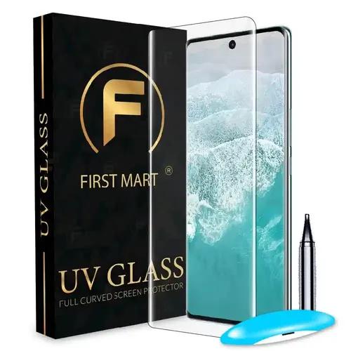 FIRST MART Tempered Glass for Vivo V30 5G with Edge to Edge Full Screen Coverage and Easy UV Glue Installation Kit, Pack of 1