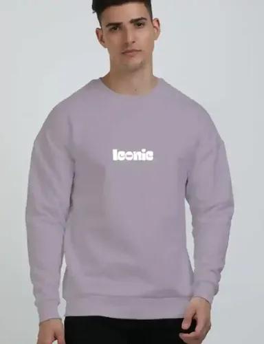 Iconic Unisex Oversized pullover sweatshirt - Lavender - S