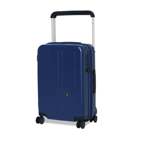 EUME Charter Cabin Wide Handle, Cabin Luggage 57 Cms| Polycarbonate (Pc) Midnight Blue