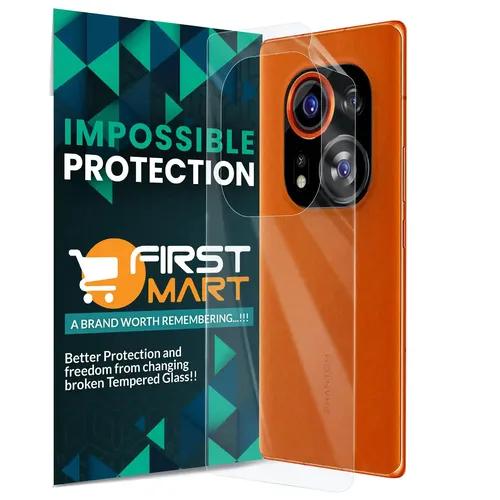 FIRST MART Screen Protector for Tecno Phantom X2 Pro 5G - Back Nanofiber Unbreakable Membrane Case Friendly Full Edge to Edge Screen Coverage & Installation Kit (Crystal Clear)