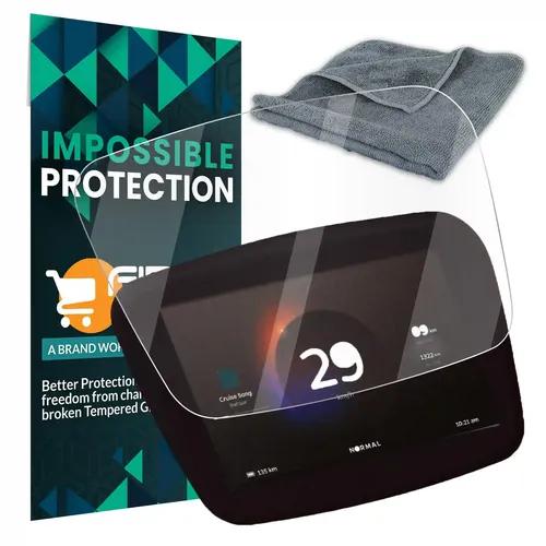 FIRST MART Screen Protector for Ola S1 / S1 Pro / S1 Air Electric Scooter - Clear Guard for Company Fitted Full Screen Protection & Microfiber Cloth 40x40 Cms Automotive Microfibre for Bike Cleaning