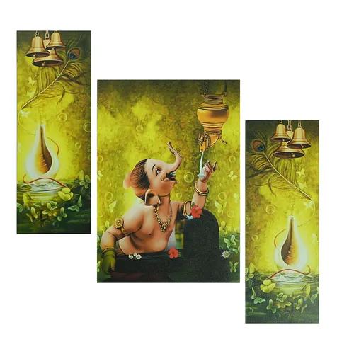 Framed Wall Painting For Home Decoration Pack of 3- Pattern 161