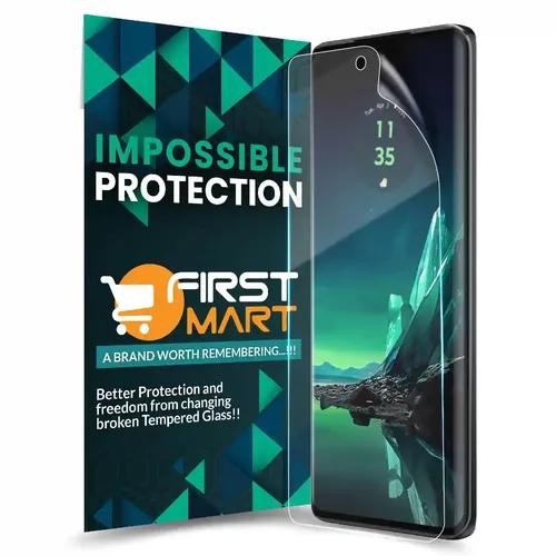 FIRST MART Screen Protector for Motorola Edge 40 Neo - Nanofiber Unbreakable Membrane Case Friendly Full Edge to Edge Screen Coverage & Installation Kit (Crystal Clear)