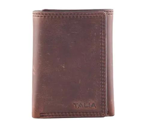 TALIA - Sienna Trifold Wallet with Center ID - Brown